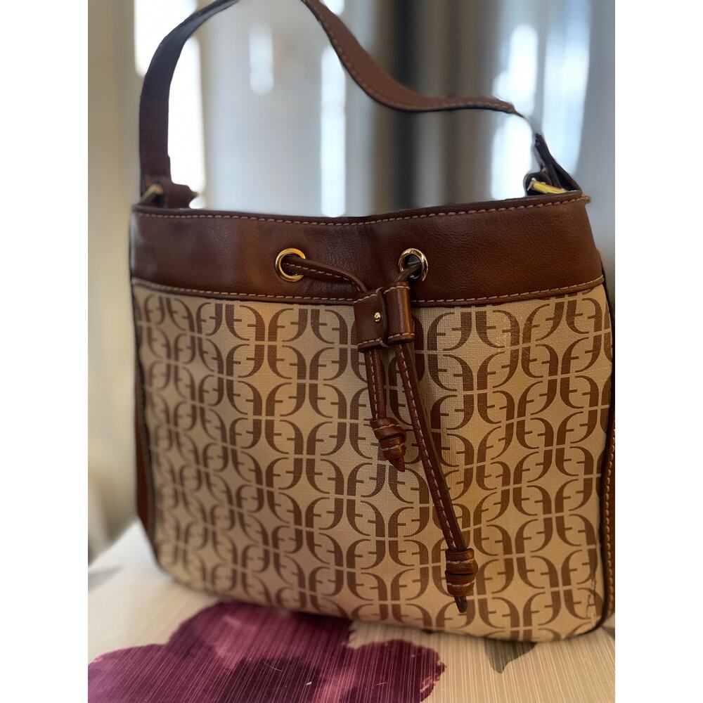 Vintage Fossil Brown Messenger Bag